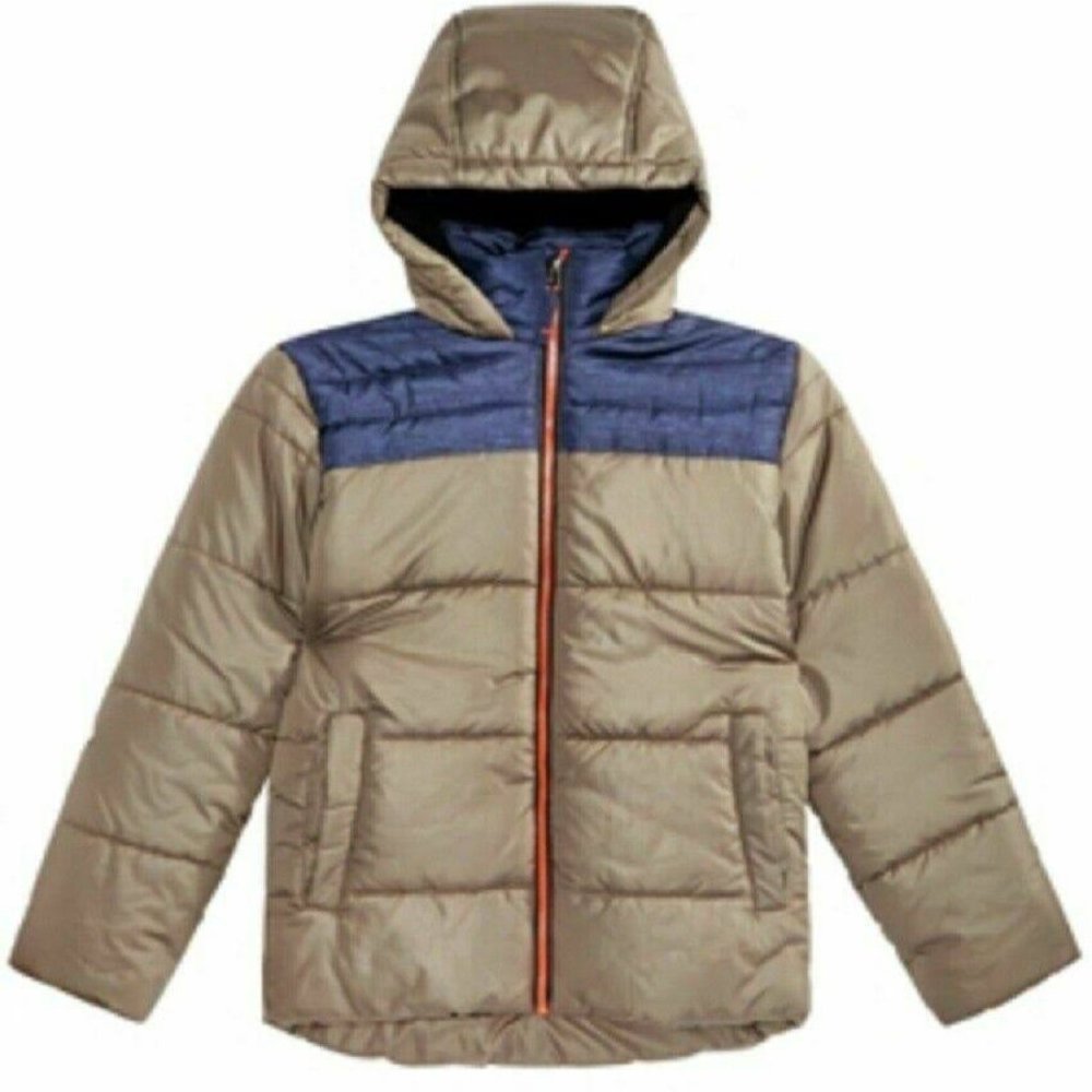 RM 1958 Big Boys Samuel Hooded Color blocked Jacket navy blue/camouflage green 8
